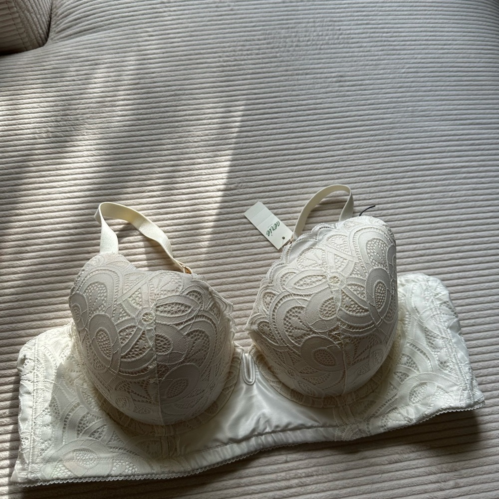 Elegant White Lace Bra